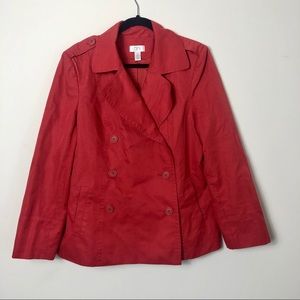 Ann Taylor red jacket